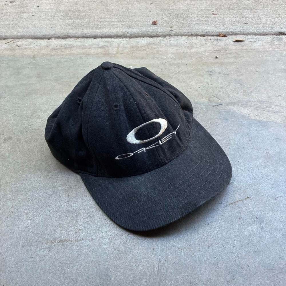 Vintage 90s Oakley Software O Matter Snapback Hat